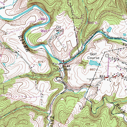 Topographic Map of Third Run, WV