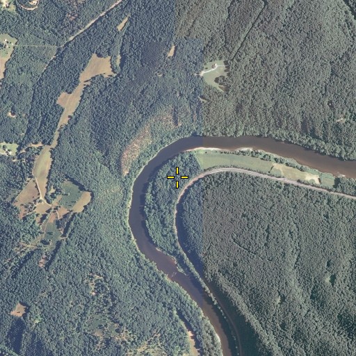 Aerial/Satellite Image of Turkey Foot Bend, WV