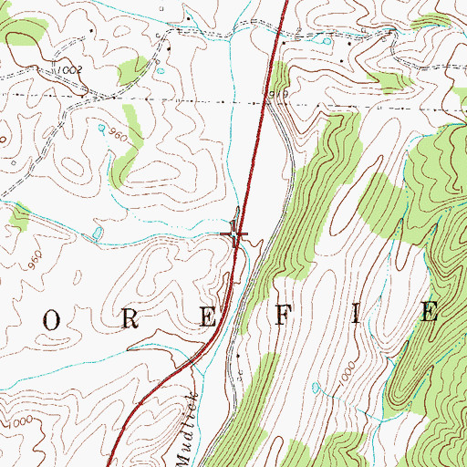 Topographic Map of Turnmill Run, WV