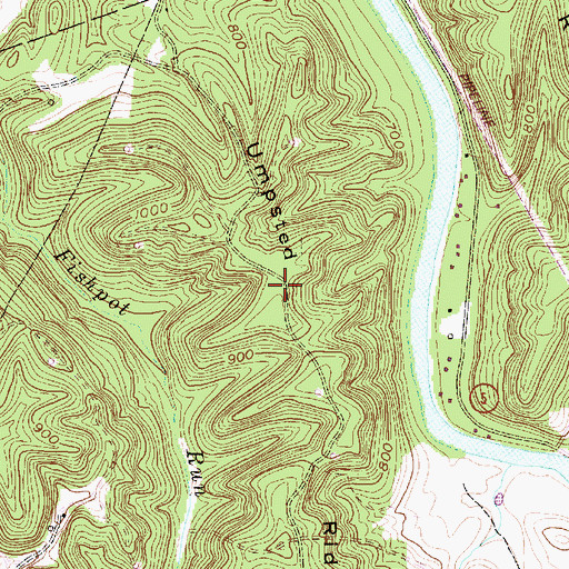 Topographic Map of Umpsted Ridge, WV