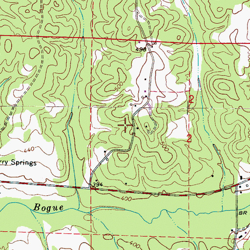 Topographic Map of Moscow Gas Field, AL