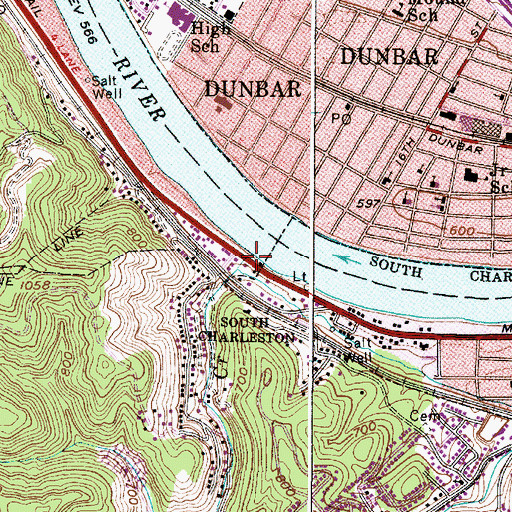 Topographic Map of Upton Creek, WV
