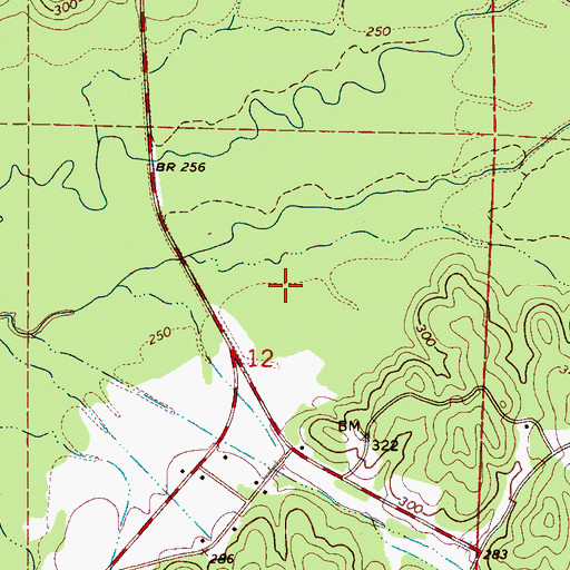 Topographic Map of Star Oil and Gas Field, AL