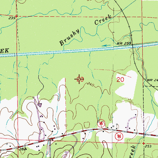 Topographic Map of Fernbank Gas Field, AL
