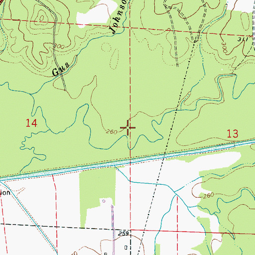 Topographic Map of Millport Gas Field, AL