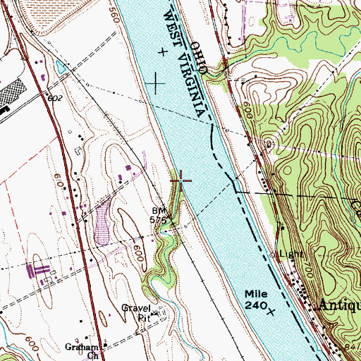 Topographic Map of West Creek, WV