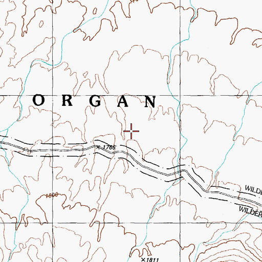 Topographic Map of Organ Pipe Cactus National Monument, AZ