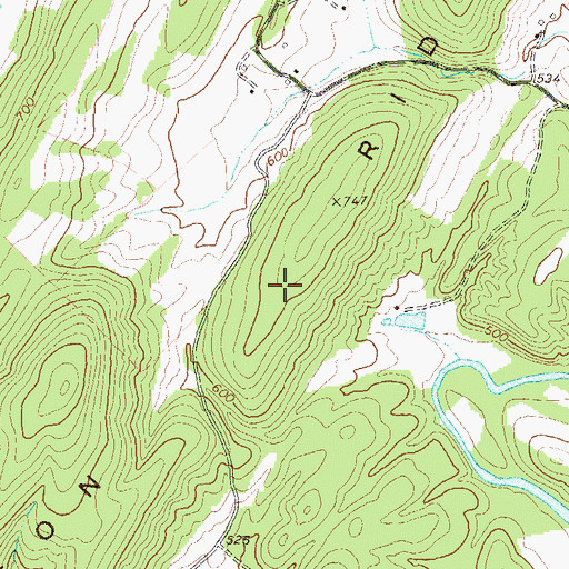 Topographic Map of Wilson Ridge, WV