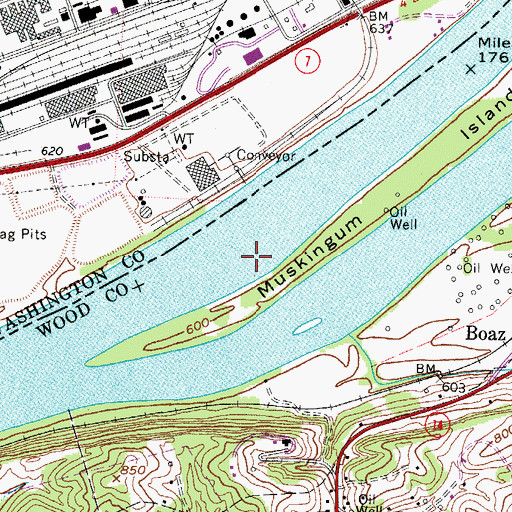 Topographic Map of Reppert Bar, WV