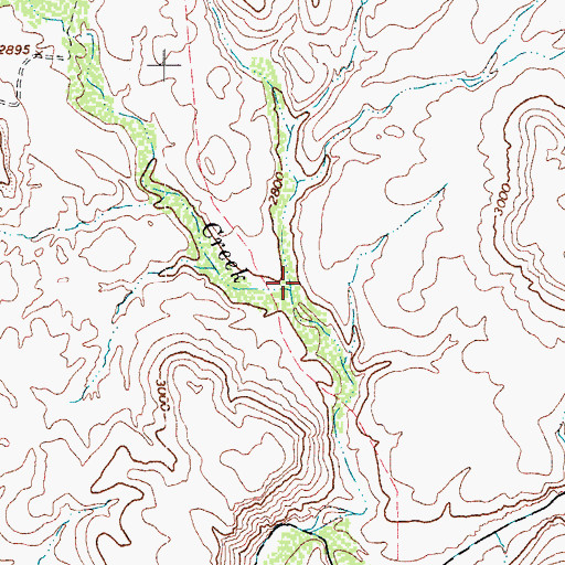 Topographic Map of Black Mesa Canyon, AZ