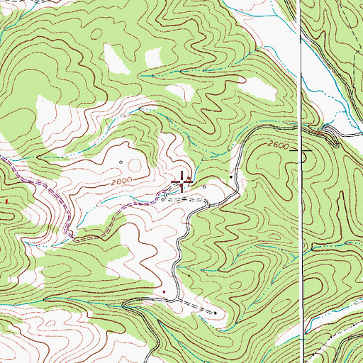 Topographic Map of Pocahontas County, WV