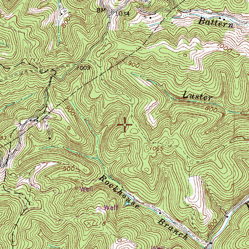 Topographic Map of Wayne County, WV