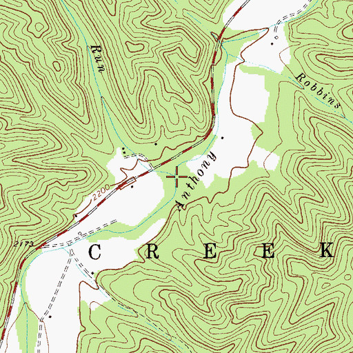 Topographic Map of Big Run, WV
