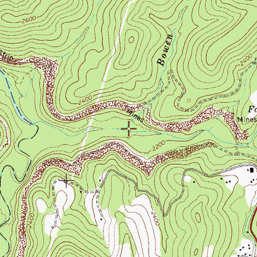 Topographic Map of Bowen Run, WV