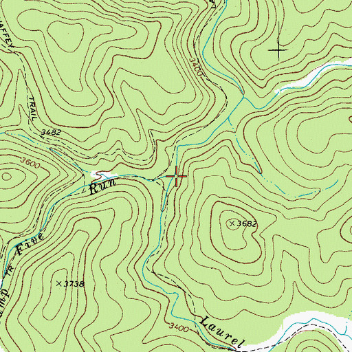 Topographic Map of Camp Five Run, WV