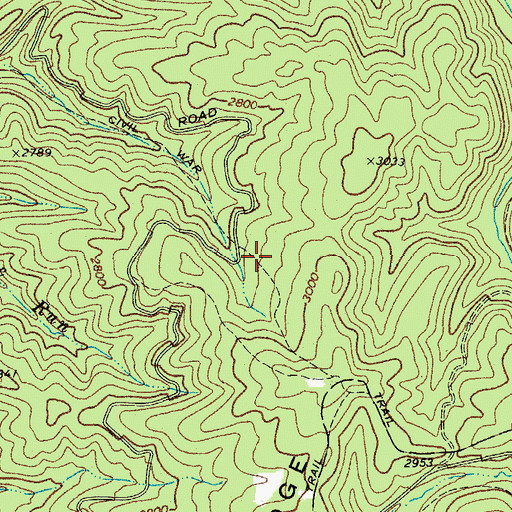 Topographic Map of Civil War Trail, WV