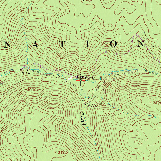 Topographic Map of Coal Fork, WV
