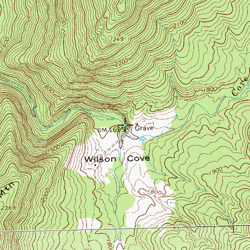 Topographic Map of Cove Run, WV