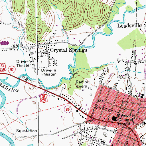 Topographic Map of Craven Run, WV