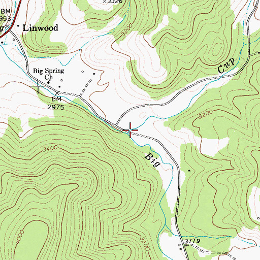 Topographic Map of Cup Run, WV