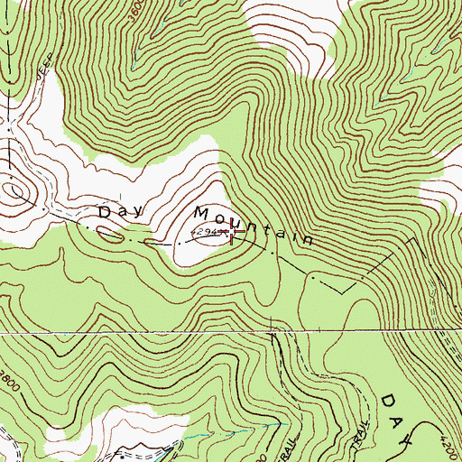 Topographic Map of Day Mountain, WV