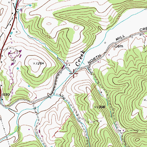 Topographic Map of Deep Hollow Run, WV