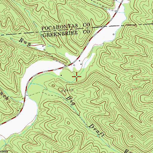 Topographic Map of Dry Run, WV