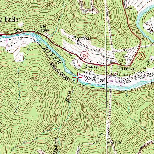 Topographic Map of Dyers Run, WV