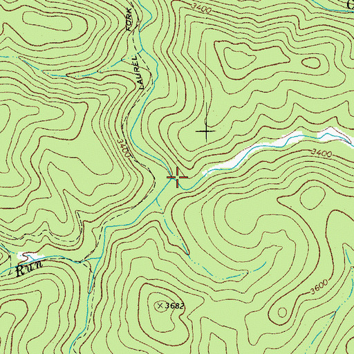Topographic Map of Elk Run, WV