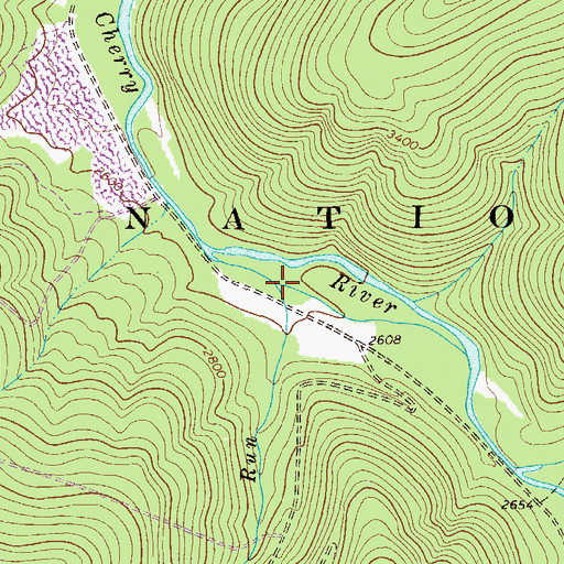 Topographic Map of Elklick Run, WV