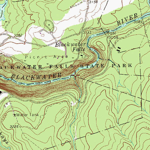 Topographic Map of Engine Run, WV