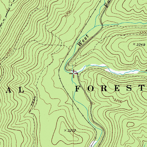 Topographic Map of Fox Run, WV