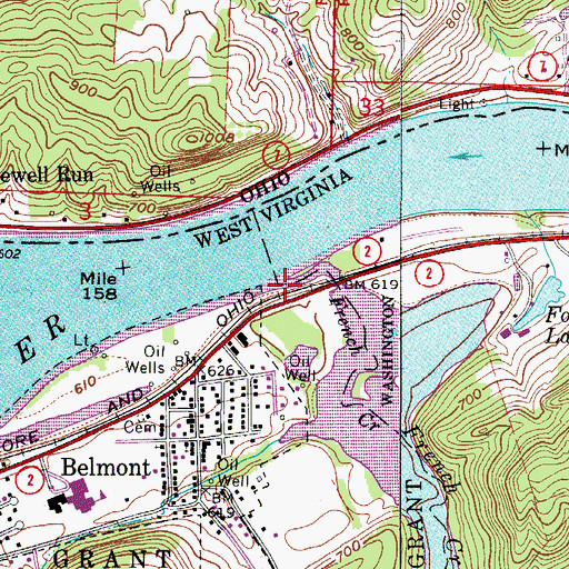 Topographic Map of French Creek, WV