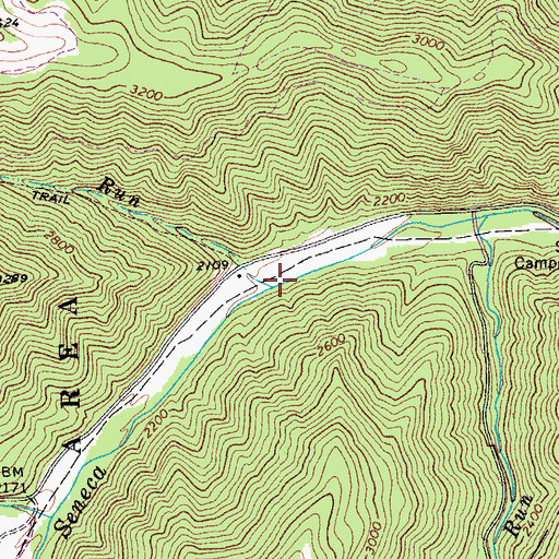 Topographic Map of Gulf Run, WV