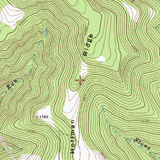 Topographic Map of Hoffman Ridge, WV