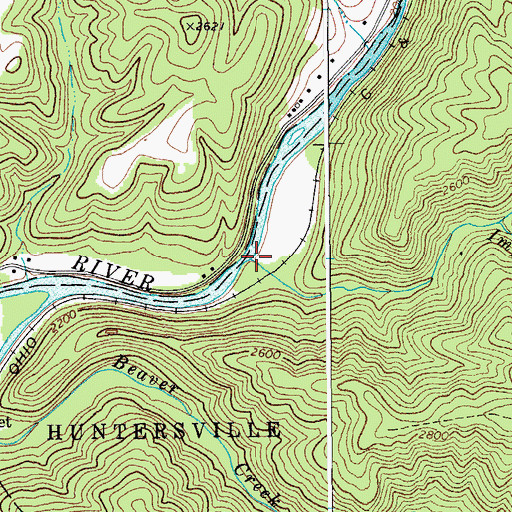 Topographic Map of Improvement Lick Run, WV