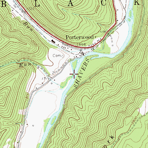 Topographic Map of Jobs Run, WV