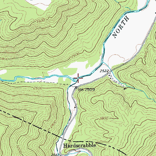 Topographic Map of Laurel Fork, WV