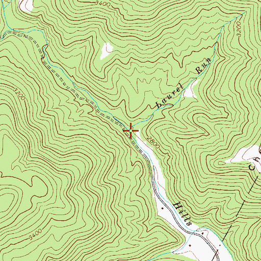 Topographic Map of Laurel Run, WV