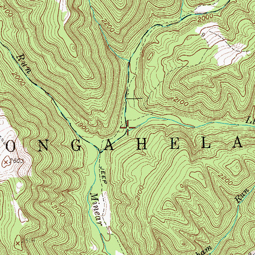 Topographic Map of Little Mill Run, WV