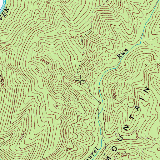 Topographic Map of Little Mountain Trail, WV