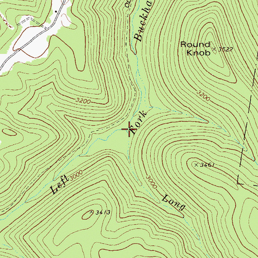Topographic Map of Long Run, WV