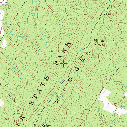 Topographic Map of Lost River State Park, WV