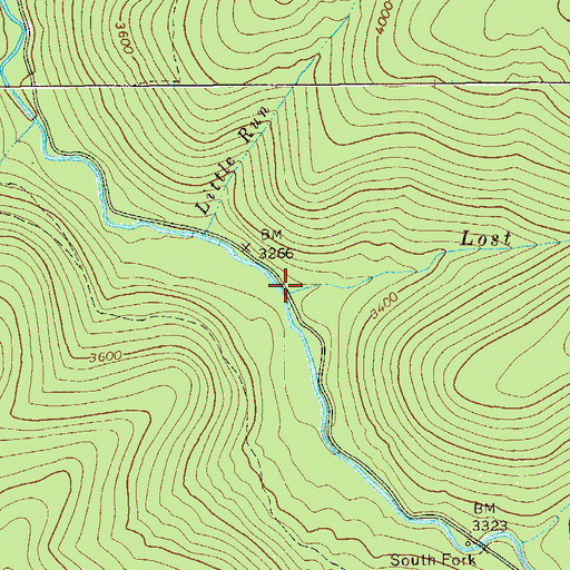 Topographic Map of Lost Run, WV