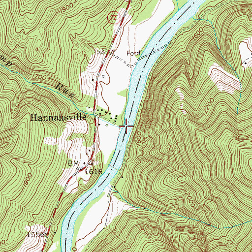 Topographic Map of Louse Camp Run, WV