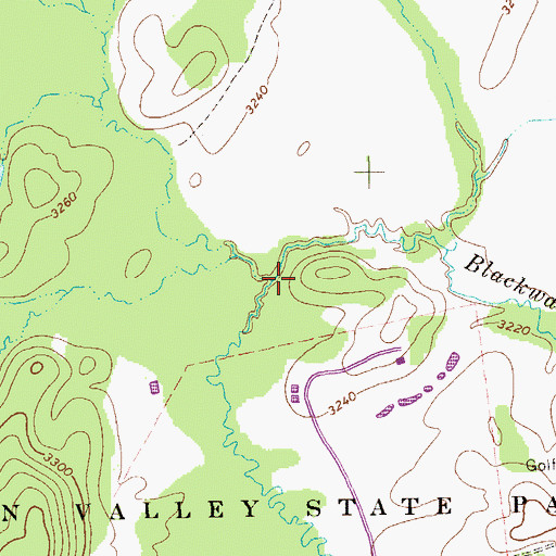 Topographic Map of Mill Run, WV