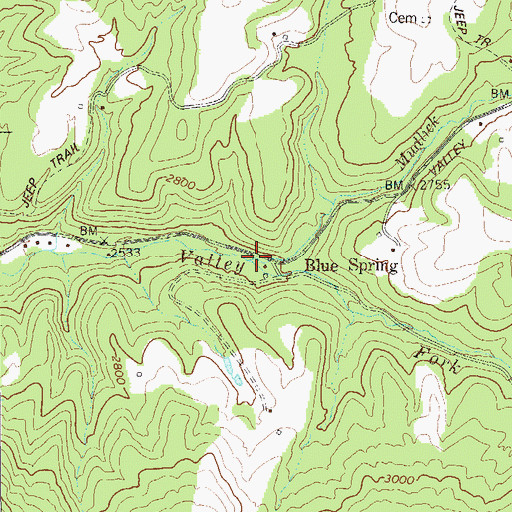 Topographic Map of Mudlick Run, WV