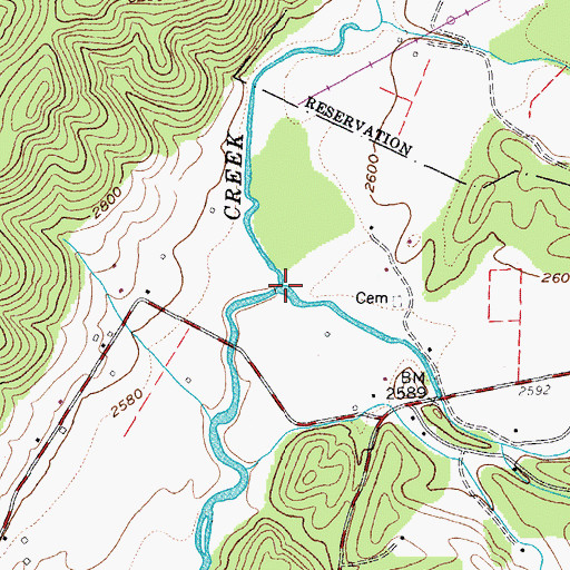 Topographic Map of North Fork, WV