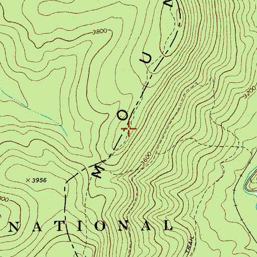 Topographic Map of North South Trail, WV