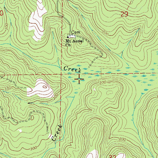 Topographic Map of South Chipola Creek, AL